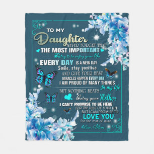 Personalisiert für meine Tochter aus dem Schmetter Fleecedecke