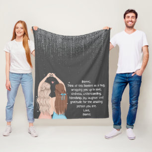 Personalisiert für meinen besten Freund Fleecedecke