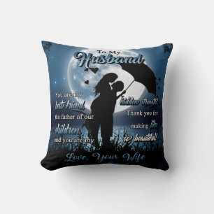 Personalisiert für meinen Ehemann Paar unter dem M Kissen