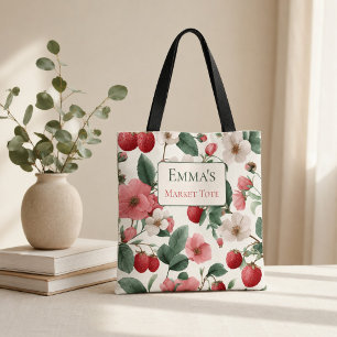 Personalisiert für sie: Erdbeer-Blumen-Cottagecore