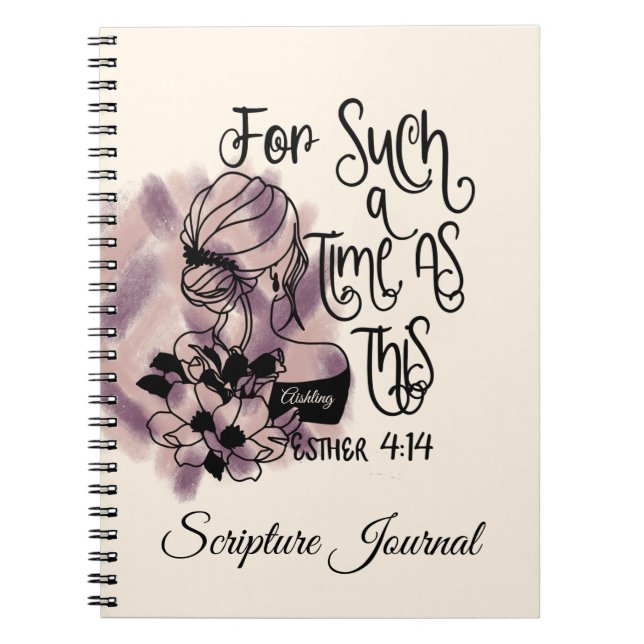 Personalisiert für so eine Zeit wie diese Schrift Notizblock (Vorderseite)