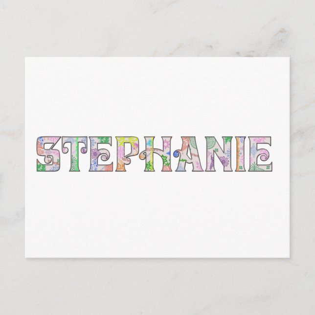 Personalisiert für Stephanie Postkarte (Vorderseite)