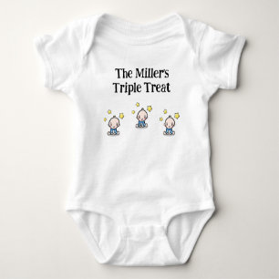 personalisiert für Triole-Jungs, Geschenkidee, Baby Strampler