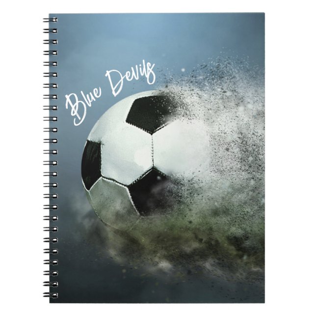 Personalisiert-Fußball-Ball-Notebook Notizblock (Vorderseite)