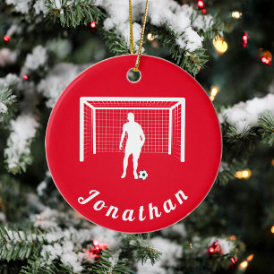 Personalisiert Fußball-Torwart Keramik Ornament