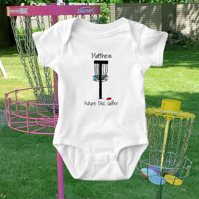 Personalisiert Future Disk Golfer Baby Bodysui Strampler (Von Creator hochgeladen)