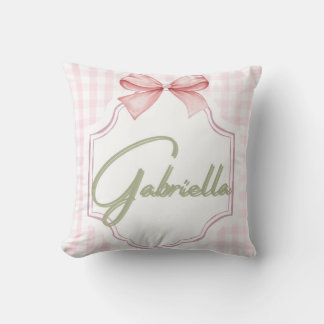 Personalisiert Gabriella Baby Girl Kinderzimmer Bo Kissen