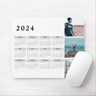 Personalisiert Gallery 2024 Kalender, Bold Mousepad