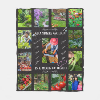 Personalisiert Garden Foto Text Garden Lover Fleecedecke