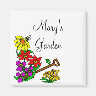 Personalisiert Gardener Sprichwort Magnet