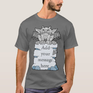 Personalisiert Gargoyle Message T - Shirt