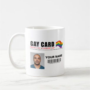 Personalisiert Gay Card Premium-Mitgliedschaftside Kaffeetasse