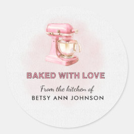 Personalisiert gebacken mit Liebe Stickers - Bäcke