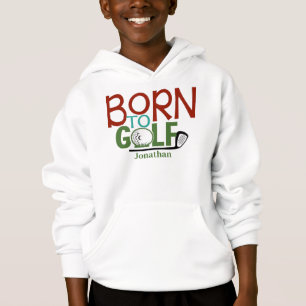 Personalisiert Geboren für Golf Hoodie