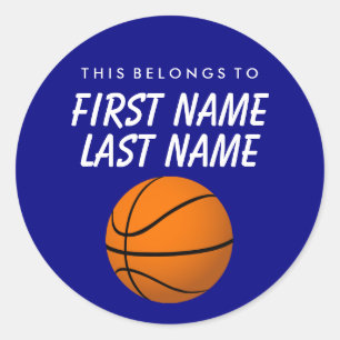 Personalisiert gehört dies zum Aufkleber - Basketb