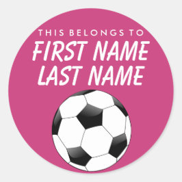 Personalisiert gehört dies zum Aufkleber - Fußball