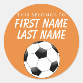 Personalisiert gehört dies zum Aufkleber - Fußball