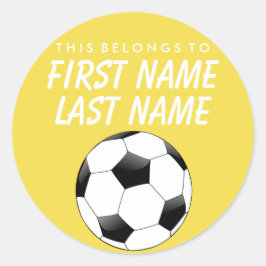 Personalisiert gehört dies zum Aufkleber - Fußball
