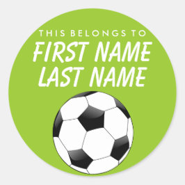 Personalisiert gehört dies zum Aufkleber - Fußball