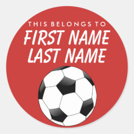 Personalisiert gehört dies zum Aufkleber - Fußball