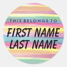 Personalisiert gehört dies zum runden Aufkleber