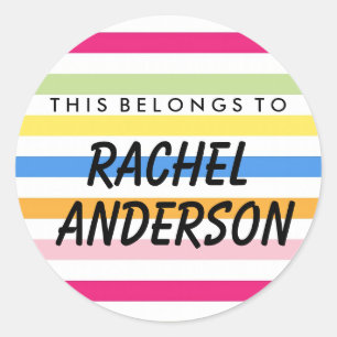 Personalisiert gehört dies zum runden Aufkleber