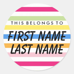 Personalisiert gehört dies zum runden Aufkleber