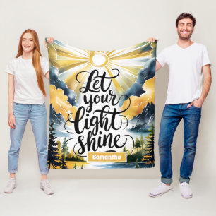 Personalisiert Gelassen Lichtschacht Christlich Fleecedecke