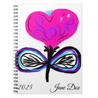 Personalisiert Gelassen Liebe Bloom Journal Notizblock
