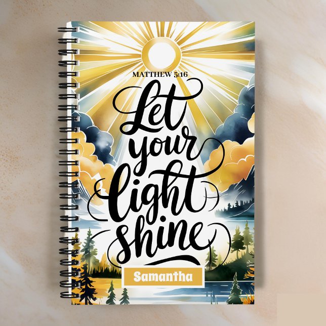 Personalisiert Gelassen Light Shine Journal Notizbuch (Von Creator hochgeladen)