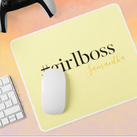 Personalisiert-Gelb-Name #GirlBoss