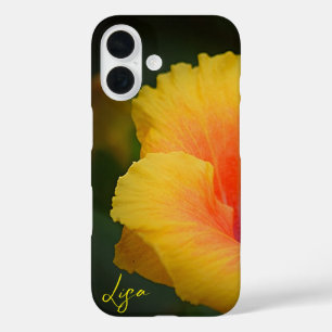 Personalisiert-Gelbe Blume Apple iPhone Case