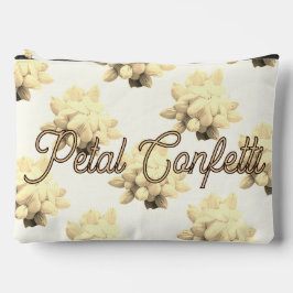 Personalisiert Gelbe Blume Confetti Zubehörtasche