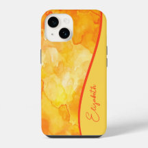 Personalisiert Gelborange Farbe