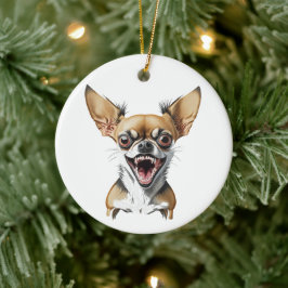 Personalisiert Gemein Chihuahua | Funny Dogs Keramik Ornament