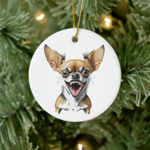 Personalisiert Gemein Chihuahua Funny Dogs Keramik Ornament