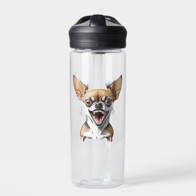 Personalisiert Gemein Chihuahua | Funny Dogs Trinkflasche (Vorderseite)