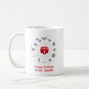 Personalisiert Gemini Zodiac Geburtstagsgeschenk Kaffeetasse