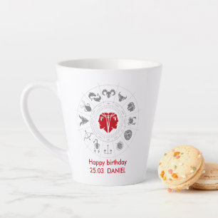 Personalisiert Gemini Zodiac Geburtstagsgeschenk Milchtasse