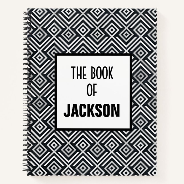 Personalisiert geometrisch notizbuch (Vorderseite)