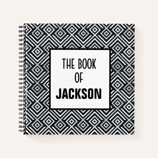 Personalisiert geometrisch notizbuch (Vorderseite)