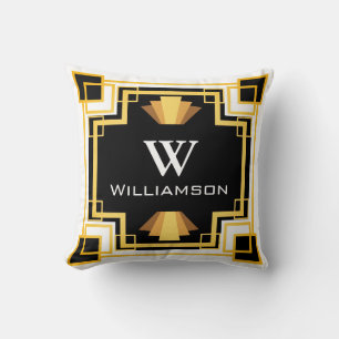 Personalisiert - Geometrischer Stil der 1920er Jah Kissen