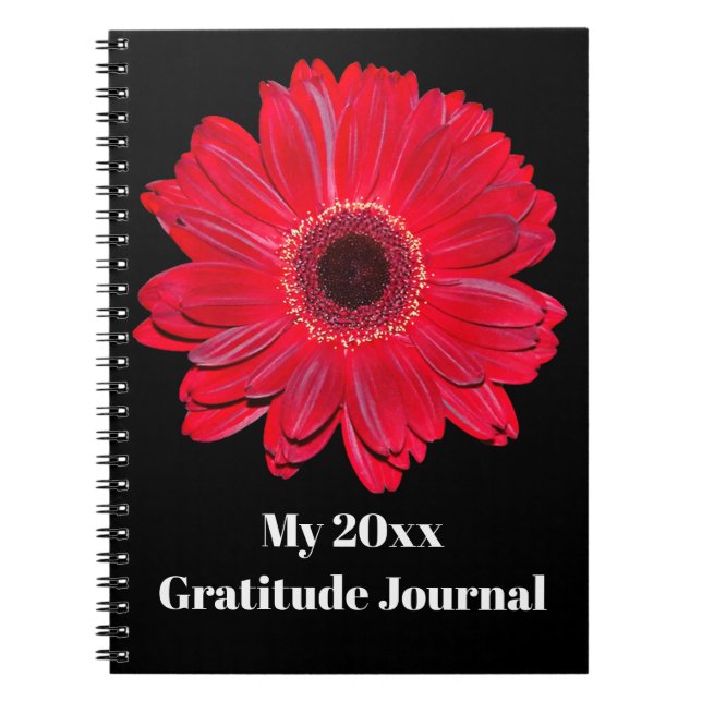 Personalisiert Gerbera Daisy Journal-Notebook Notizblock (Vorderseite)