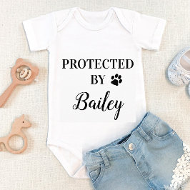 Personalisiert geschützt durch Kinderkarosserie Baby Strampler