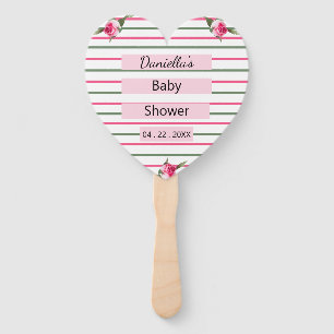 Personalisiert gestreiftes Floral Spray Fächer