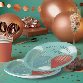 Personalisiert gestrichene Heißluftballons Pappteller