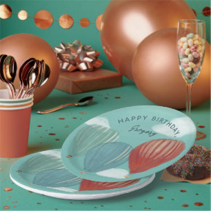 Personalisiert gestrichene Heißluftballons Pappteller