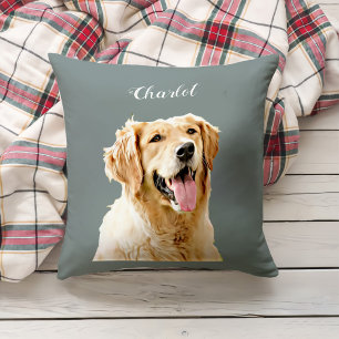 Personalisiert Gezeichnet Golden Retriever Hund Kissen
