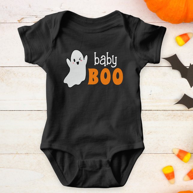 Personalisiert Ghost Baby Boo Halloween Baby Strampler (Share the spirit of the season in 'Baby Boo' bodysuit!)