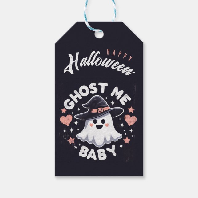 Personalisiert Ghost me Geschenkanhänger (Vorderseite)